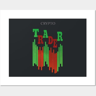 CRYPTO TRADER (CLEAN) / BLACK Posters and Art